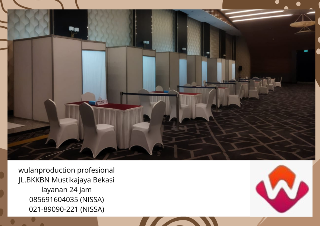 Sewa Partisi Type R8 Warna Putih Event Kejaksaan Agung Jakarta