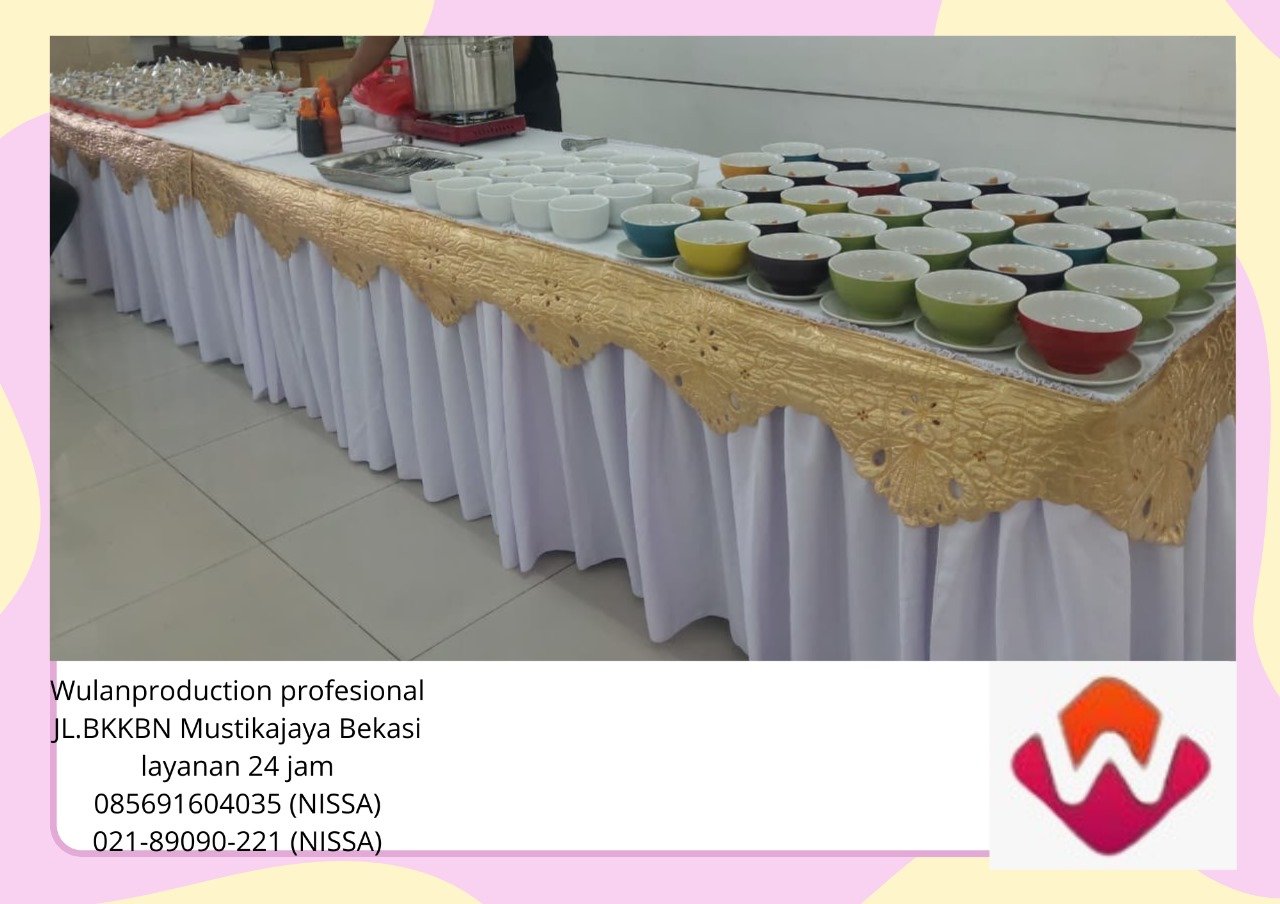 Jasa Sewa Alat Catering Mangkok dan Meja Panjang Cover Bogor