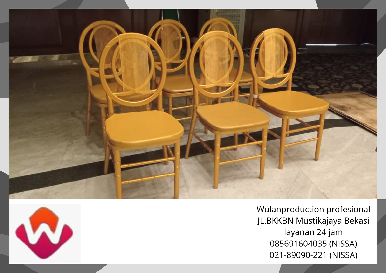 Jasa Sewa Kursi Olivia Gold Area Bekasi