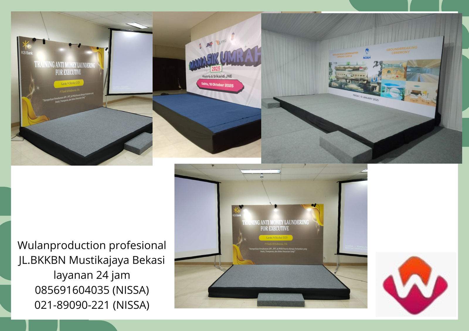 Pusat Sewa Backdrop Dan Panggung Indoor Event Bekasi