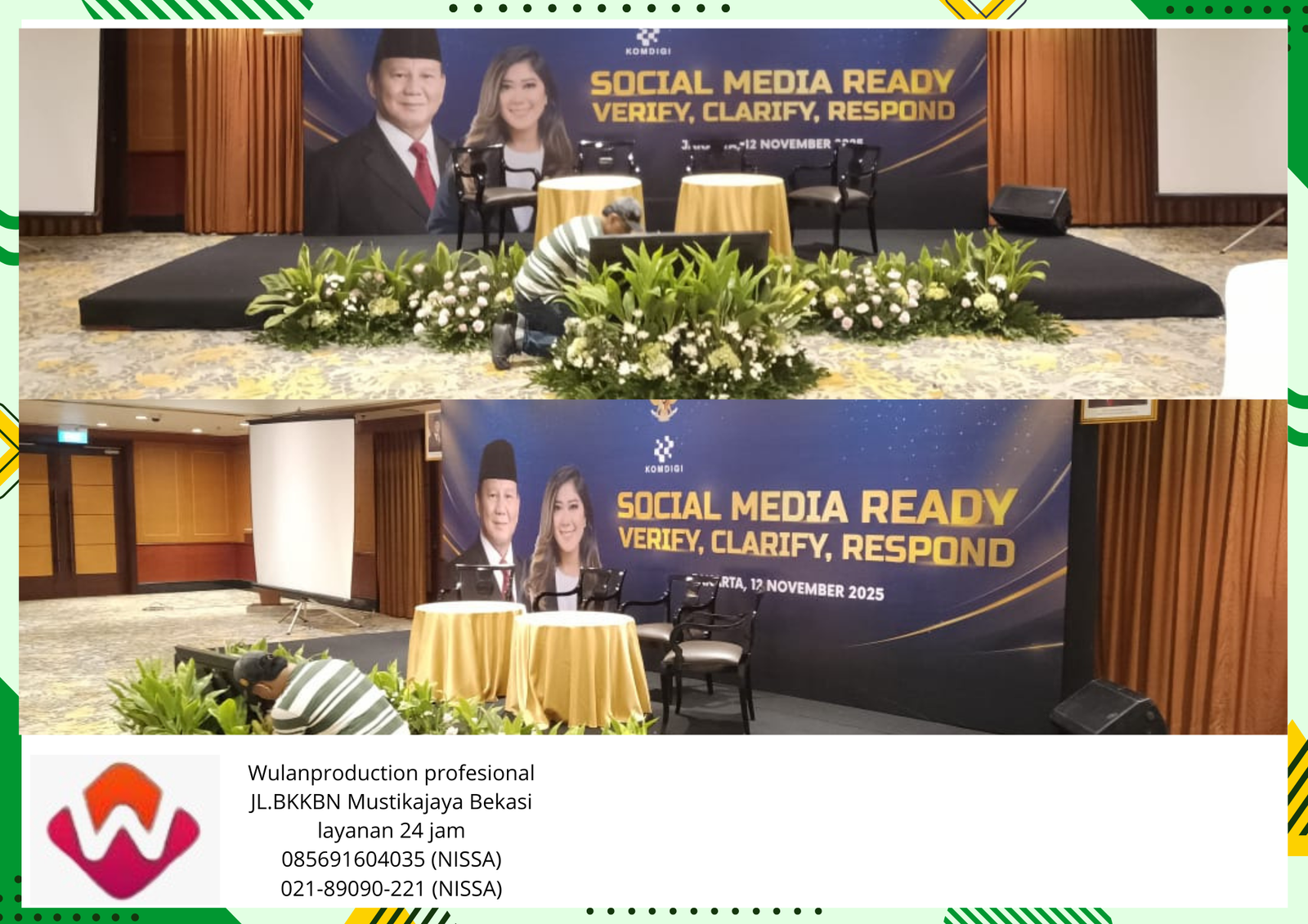 Jasa Sewa Backdrop Photo Booth Hotel Borobudur Jakarta pusat