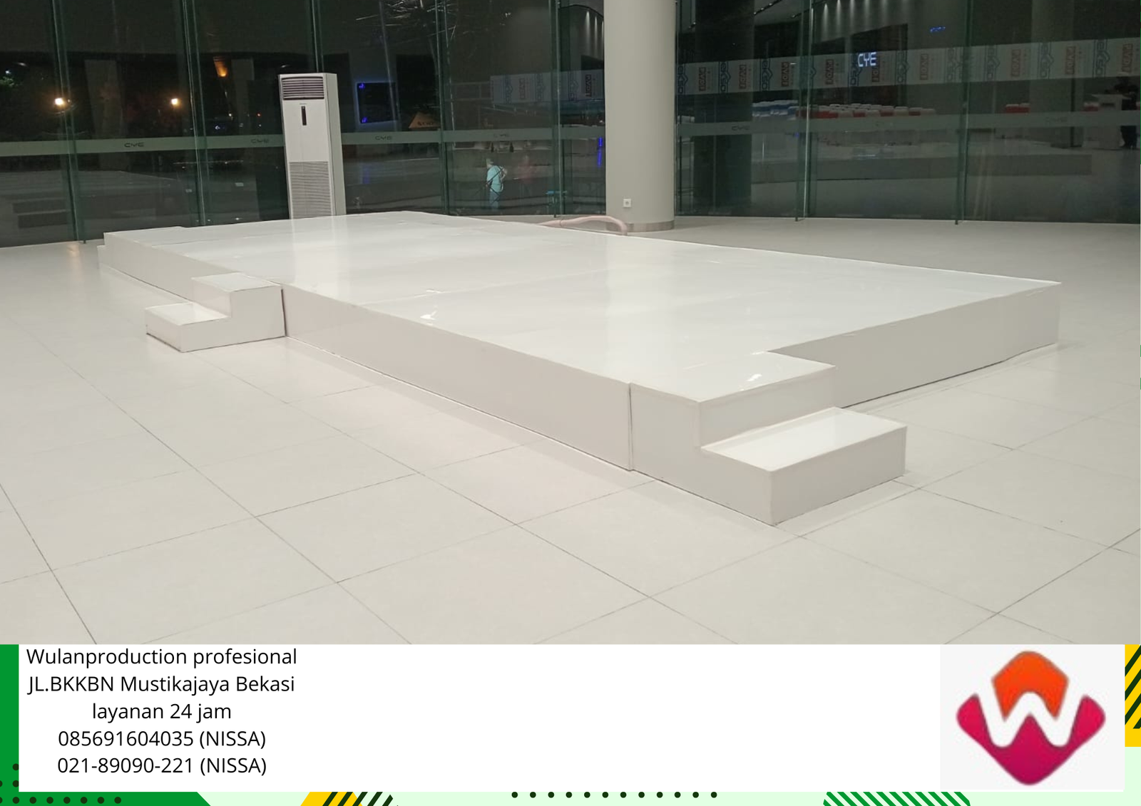 Pusat Sewa Panggung Putih Melamin Jakarta Pusat