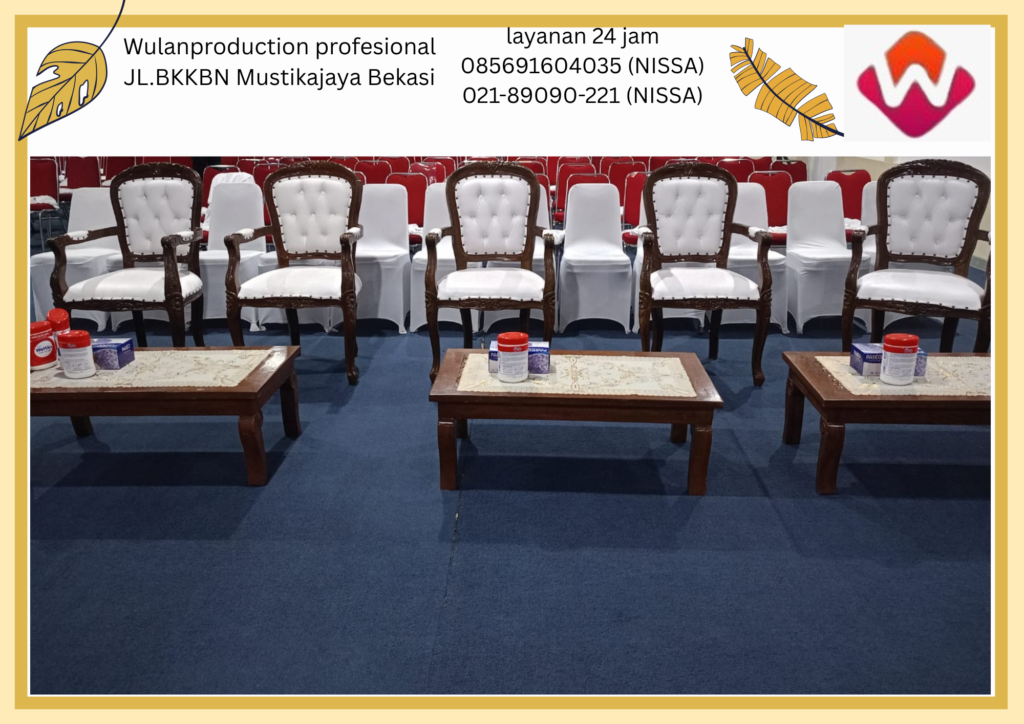 Rental Arm Chairs Set Meja Kayu VIP Jakarta