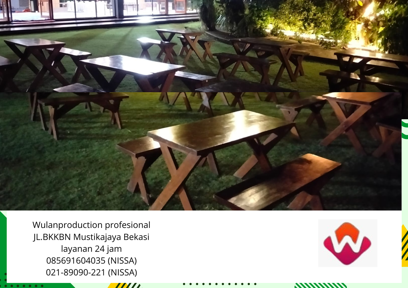 Rental Kursi dan Meja Kaki Extra Type Outdoor Jakarta