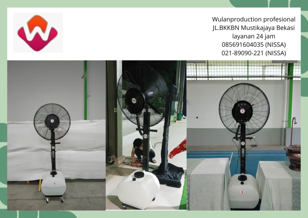 Rental Misty Fan uap air Area Bekasi