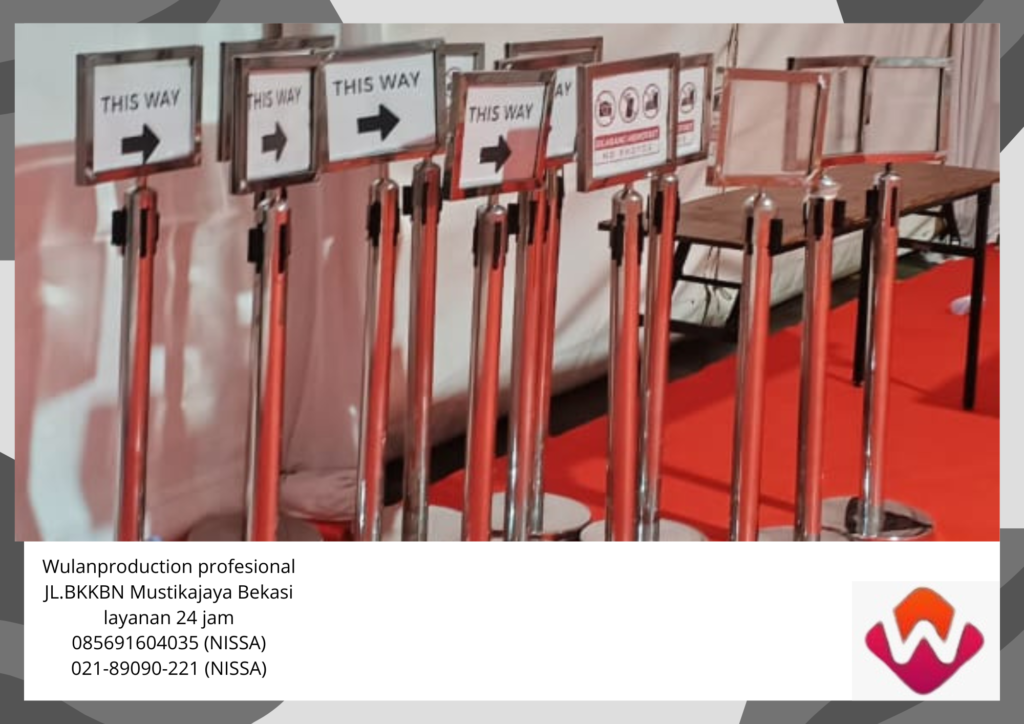 Rental Tiang Sign Papan Petunjuk Stainless Area Karawang