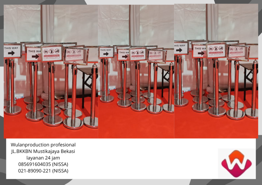 Rental Tiang Sign Papan Petunjuk Stainless Area Karawang