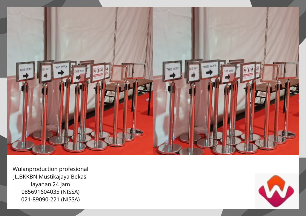 Rental Tiang Sign Papan Petunjuk Stainless Area Karawang