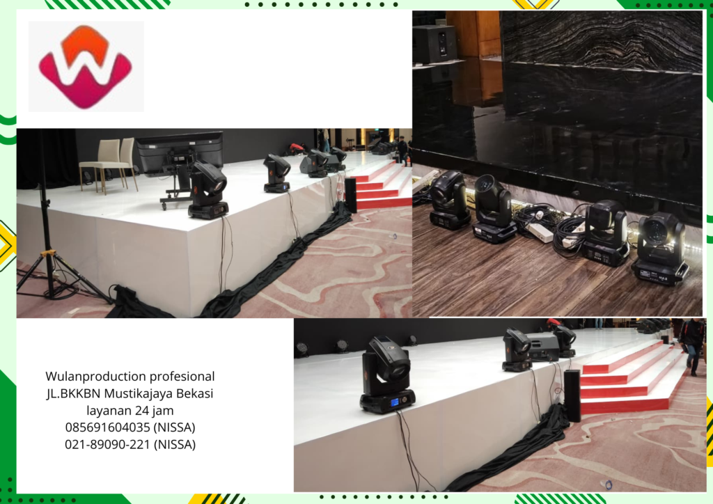 Rental paket lighting moving beam fresnel par led Jakarta