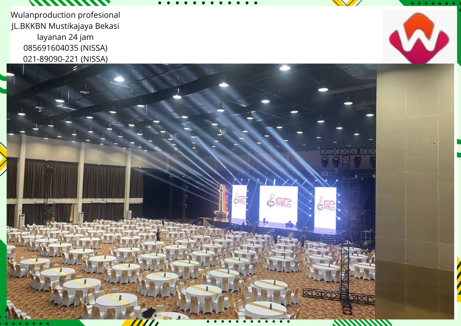 Rental paket lighting moving beam fresnel par led Jakarta
