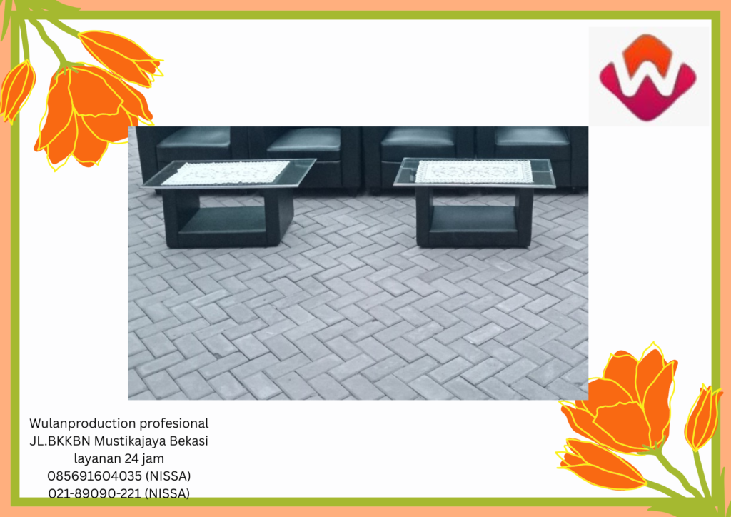 Sewa Meja ViP Type Kaca Frame Hitam Jakarta