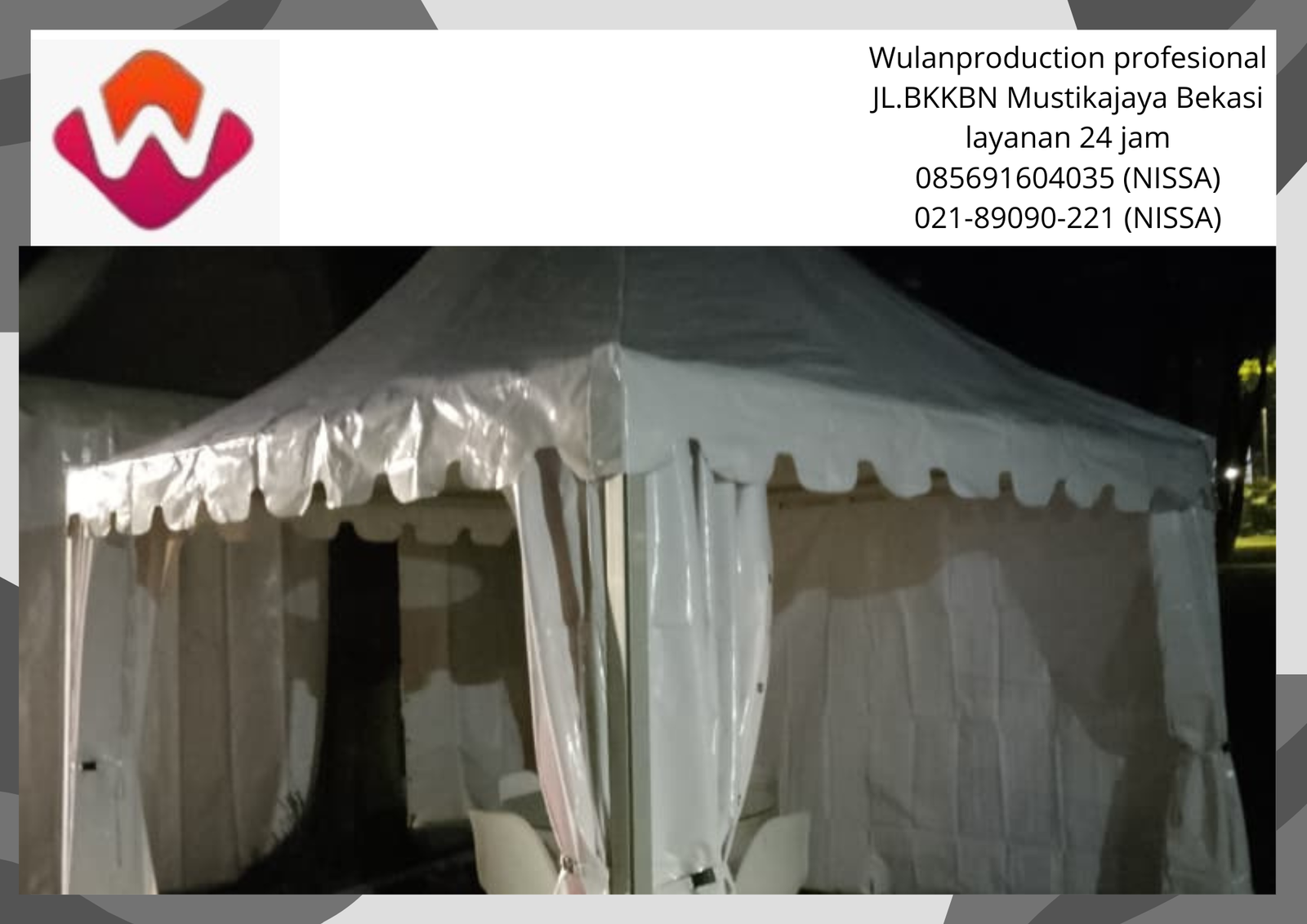 Sewa Tenda Sarnafil Meja Dealing Kaca Kursi Scarmble Bintaro