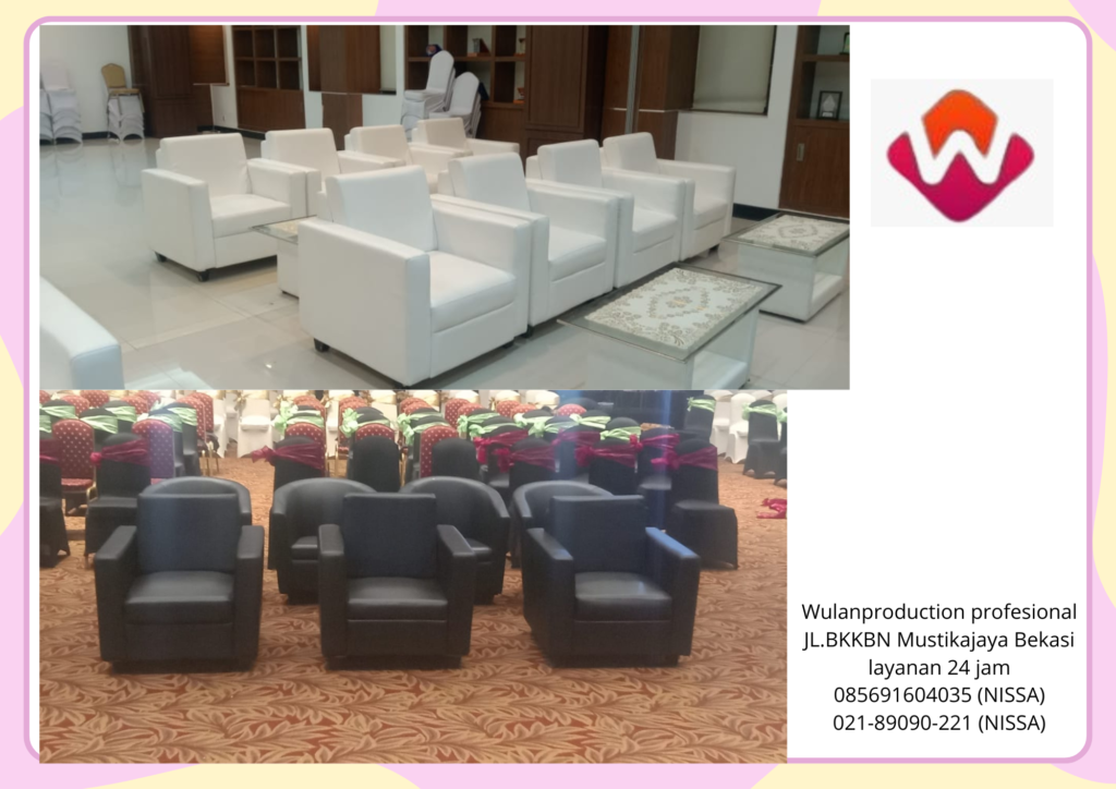 Rental Sofa Warna Hitam Dan Putih Type Single di Bandung