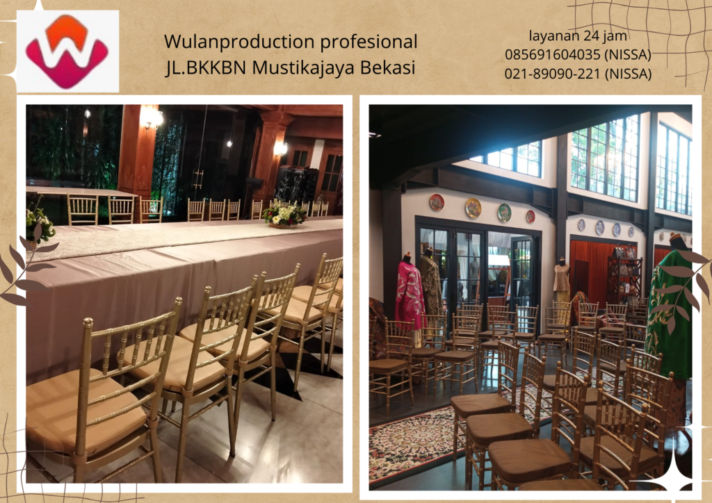 Vendor Sewa Kursi Tiffany Type Kayu Dan Acrylic VIP Jakarta