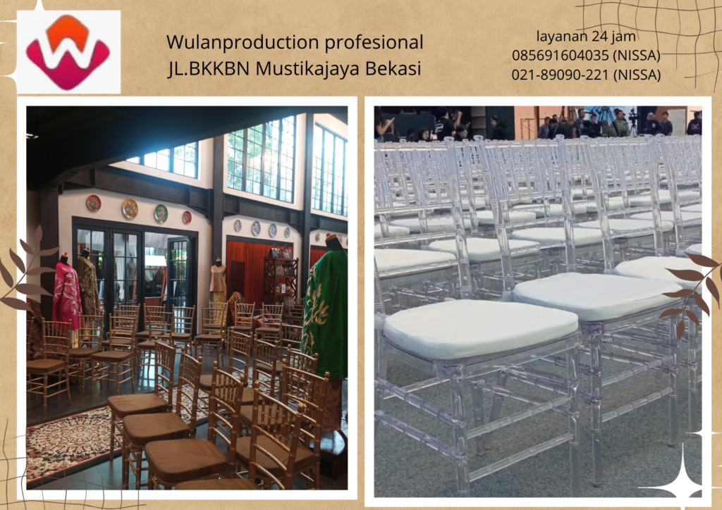 Vendor Sewa Kursi Tiffany Type Kayu Dan Acrylic VIP Jakarta