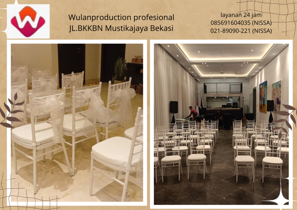Vendor Sewa Kursi Tiffany Type Kayu Dan Acrylic VIP Jakarta