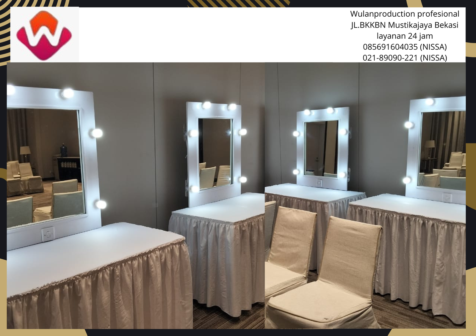 Vendor Sewa Kaca Rias dan Meja Area Cikarang