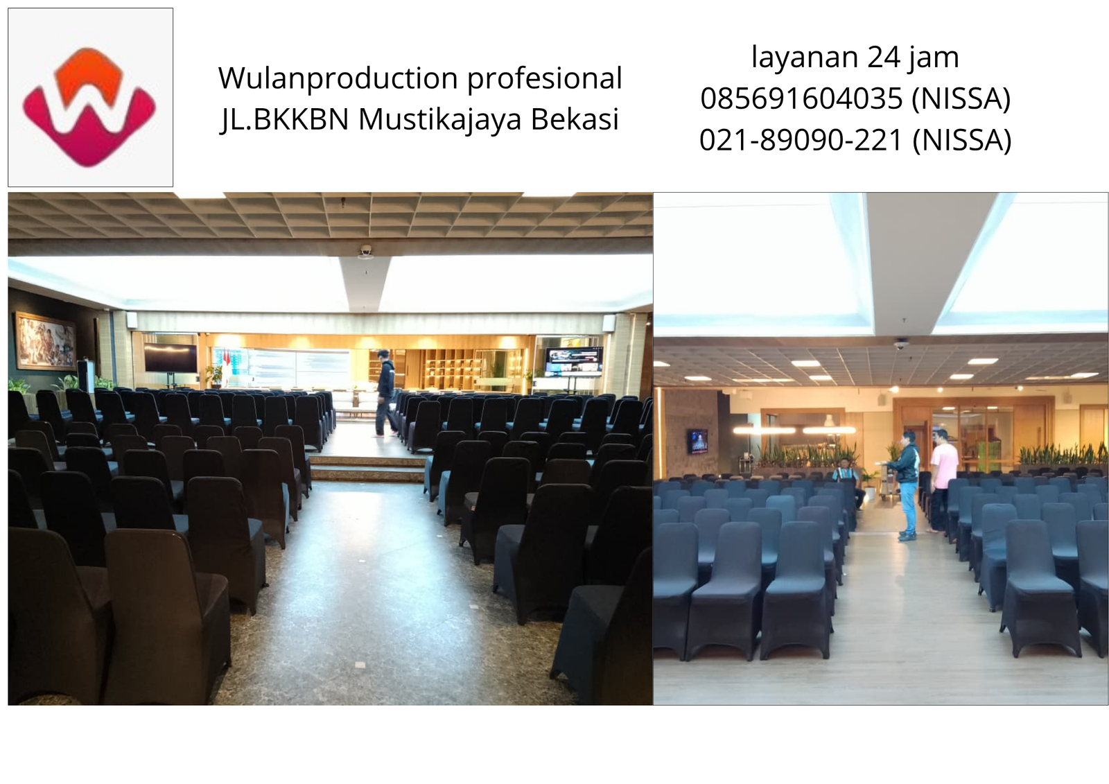 Vendor Sewa Kursi Cover Hitam Area cibarusah bekasi