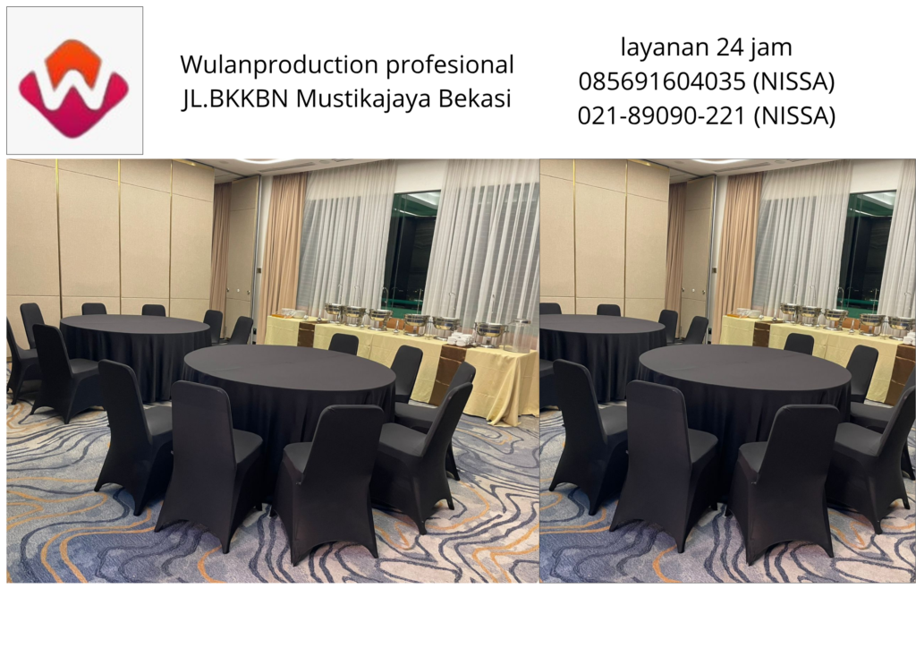 Vendor Sewa Kursi Cover Hitam Area cibarusah bekasi