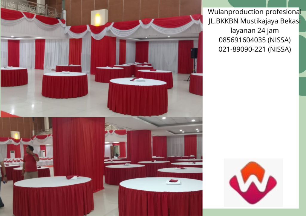 Vendor Sewa Meja Bulat Full Cover Bandung