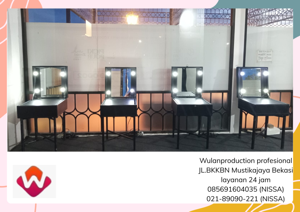Vendor Sewa Meja Kaca Rias Hitam Area Bekasi
