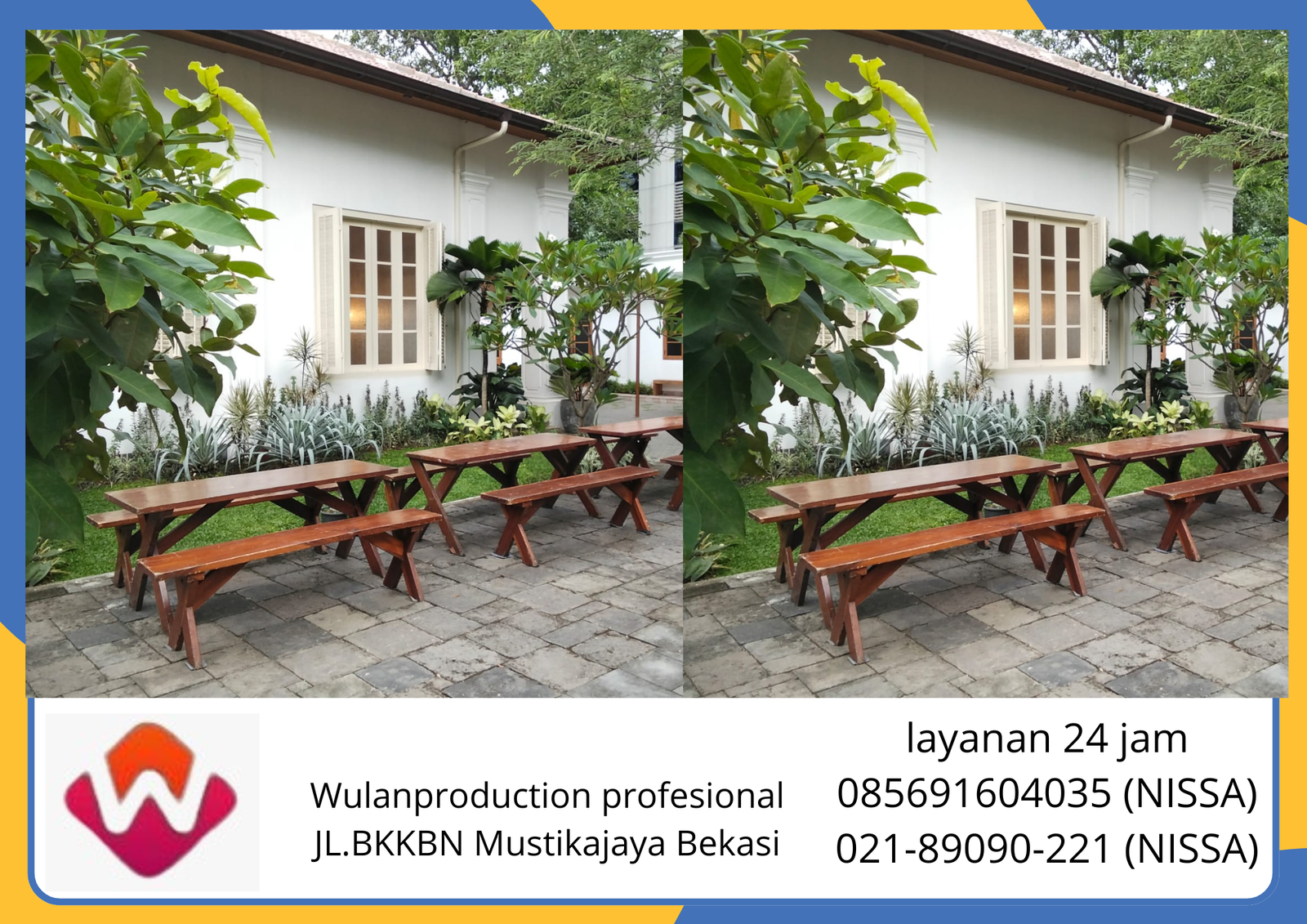 Sewa Bangku dan Meja Taman Outdoor Area PIK 2