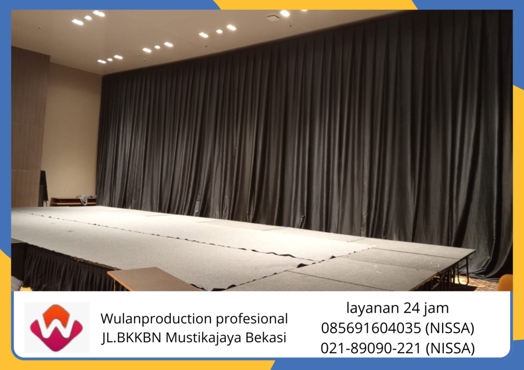 Rental Black Curtain Atau Tirai Hitam Area Jabodetabek