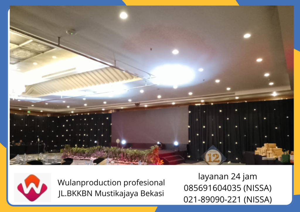 Rental Black Curtain Atau Tirai Hitam Area Jabodetabek