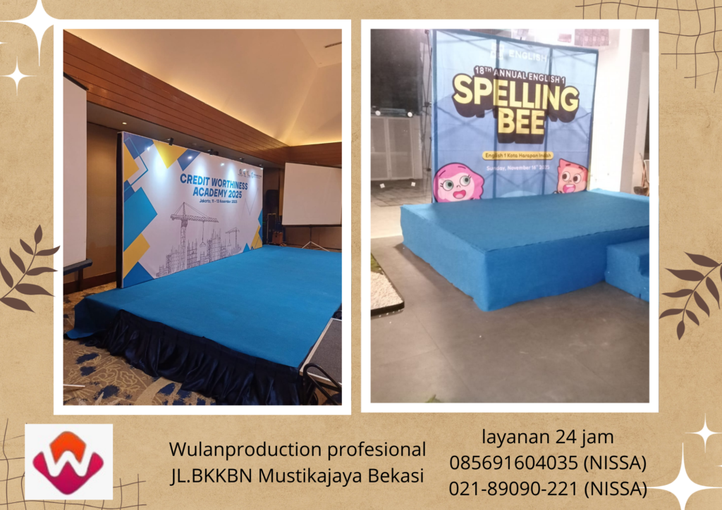 Sewa Tenda Transparan Panggung Backdrop Karawang