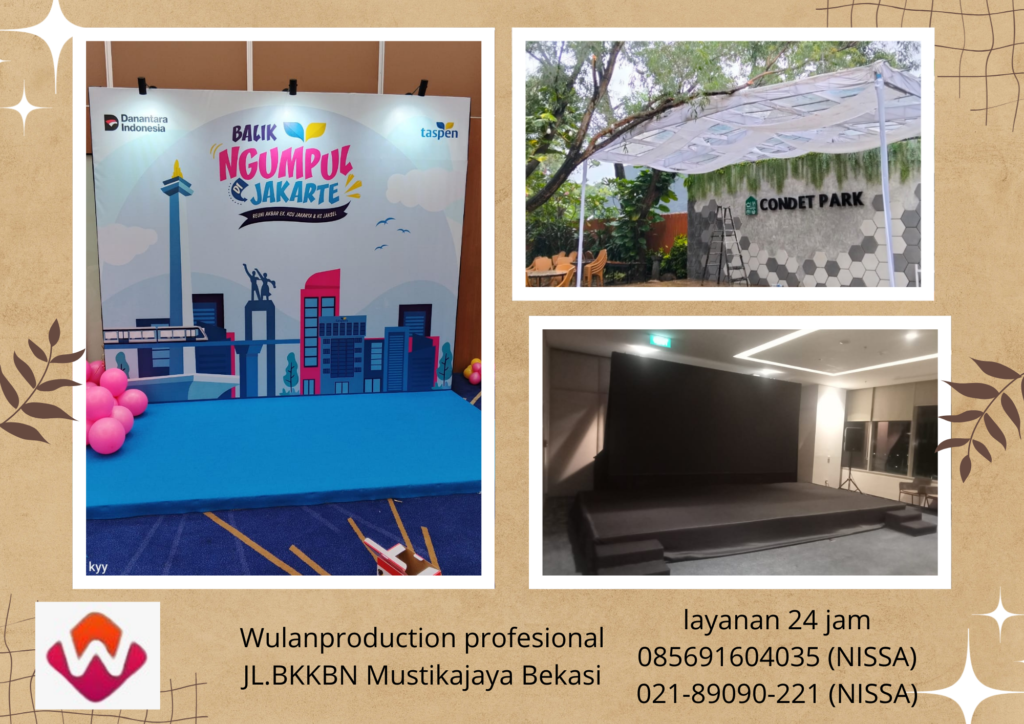 Sewa Tenda Transparan Panggung Backdrop Karawang