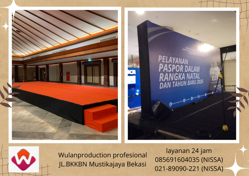 Sewa Tenda Transparan Panggung Backdrop Karawang
