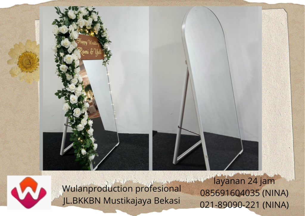 Sewa Welcome Sign Wedding Kaca Area Bekasi