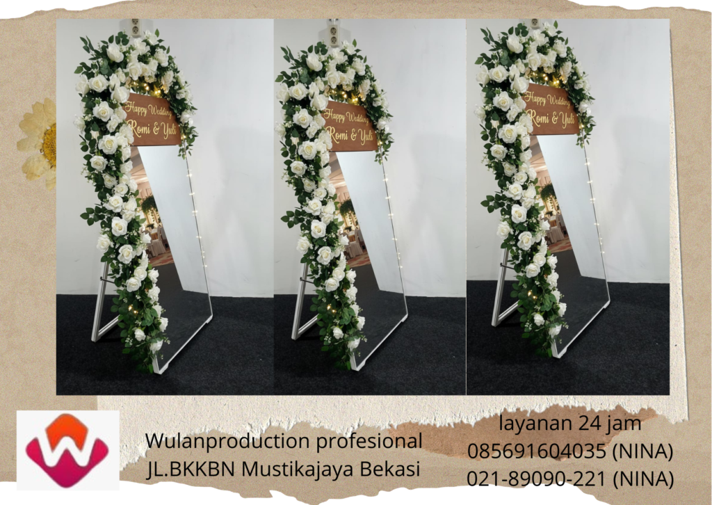 Sewa Welcome Sign Wedding Kaca Area Bekasi