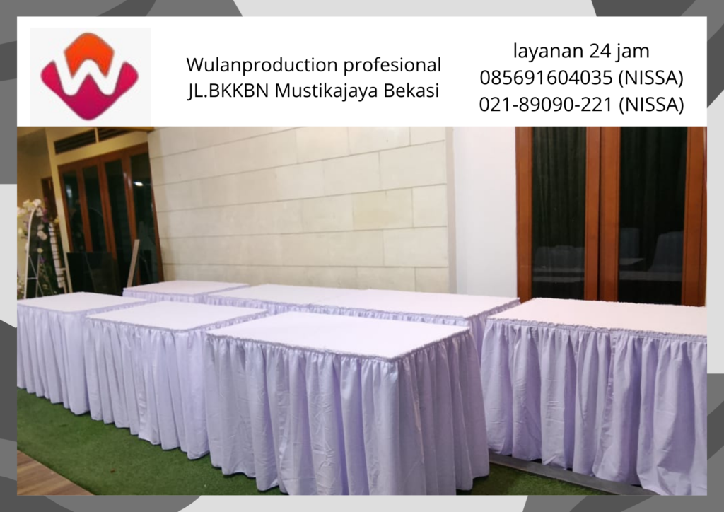 Sewa Kursi Futura Dan Meja Kotak Cover Putih Bekasi