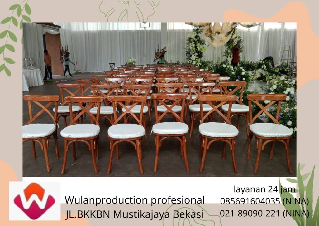 Jasa Sewa Kursi Tiffany Kayu VIP Akad Tangerang Banten