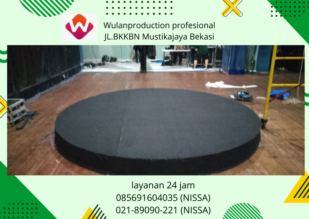 Rental Round Stage Karpet Hitam Area Jakarta