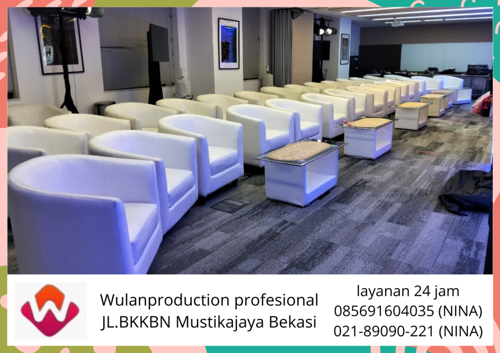 Rental Sofa Oval Putih Area Pejompongan Jakarta Pusat