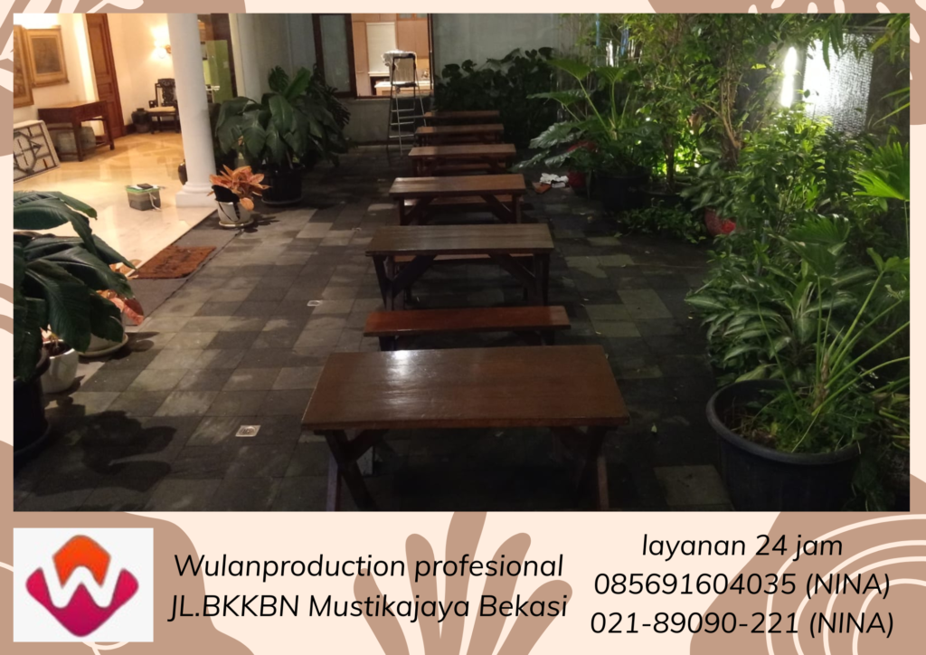 Rental Meja Kursi Taman Kayu Out Door Area Bogor