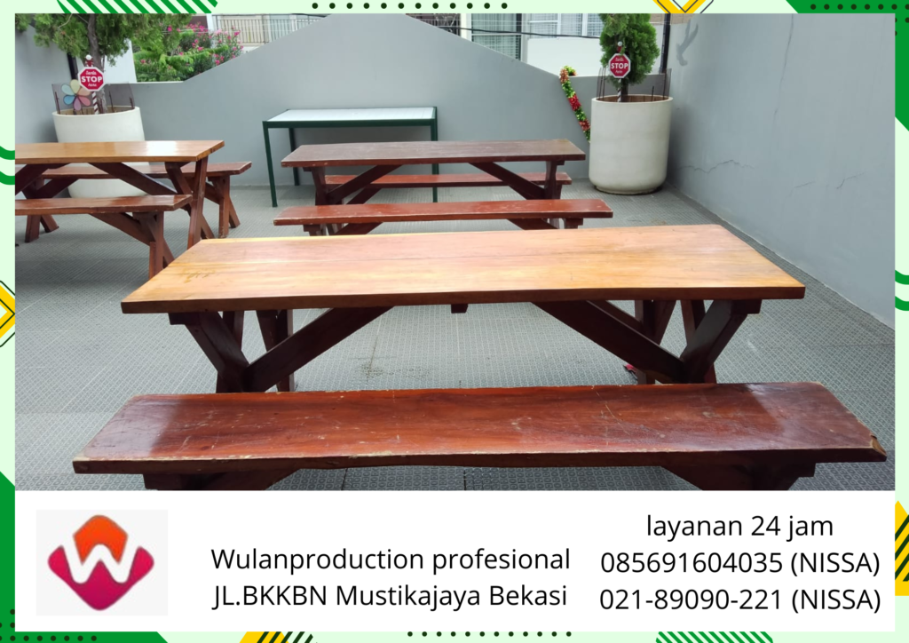 Sewa Meja Kursi Taman Extra Dan Misty Fan area Jakarta utara