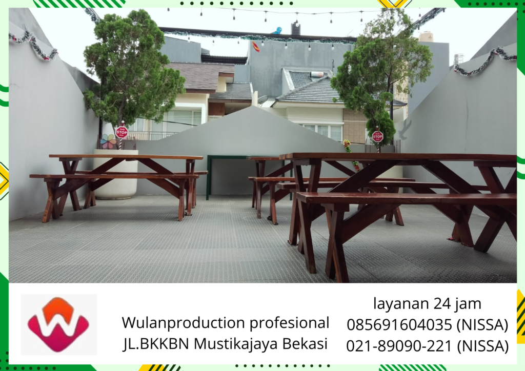 Sewa Meja Kursi Taman Extra Dan Misty Fan area Jakarta utara