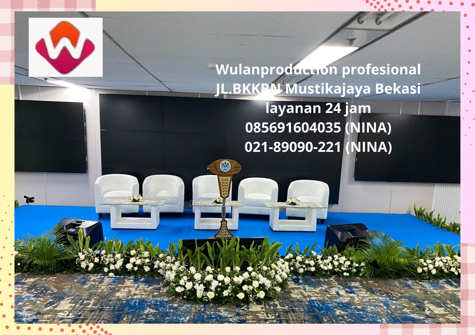 Jasa Mini Garden Panggung Bunga Artificial Plastik Jakarta