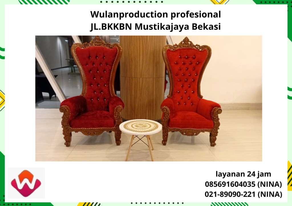 Jasa Sewa Kursi Syahrini Merah Meja Retro Area Bekasi