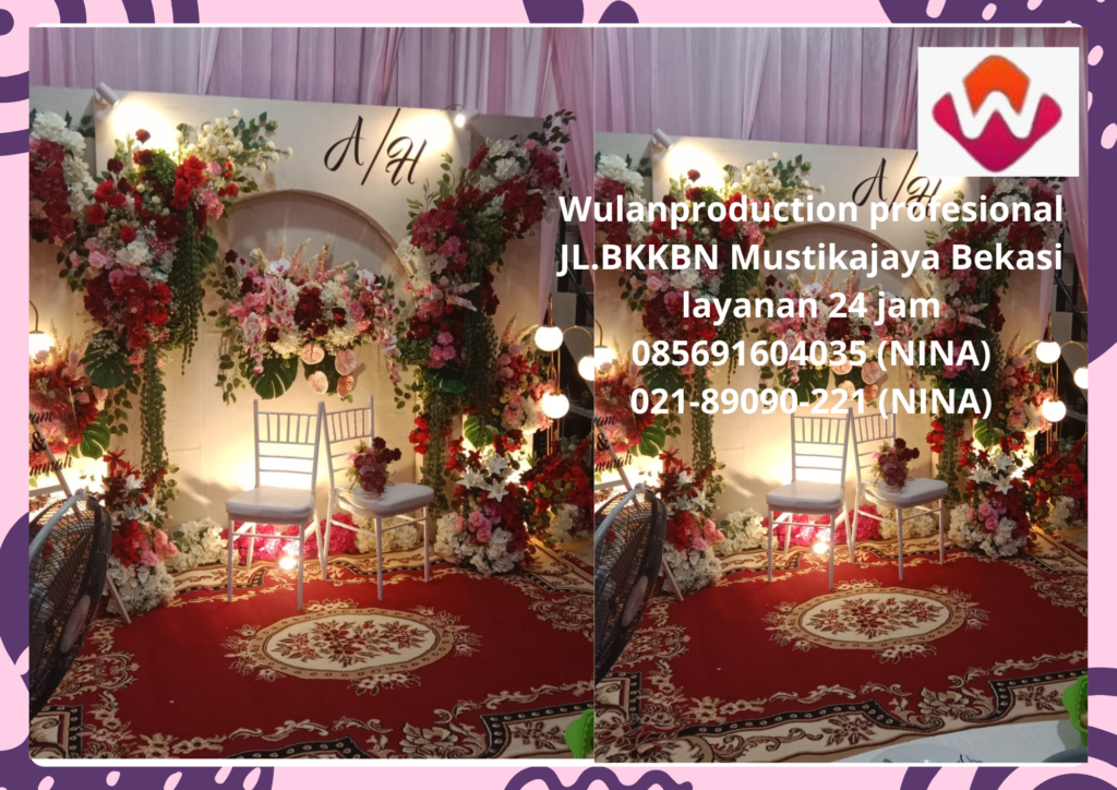 Jasa Pembuatan Backdrop Dekorasi Bunga Bekasi