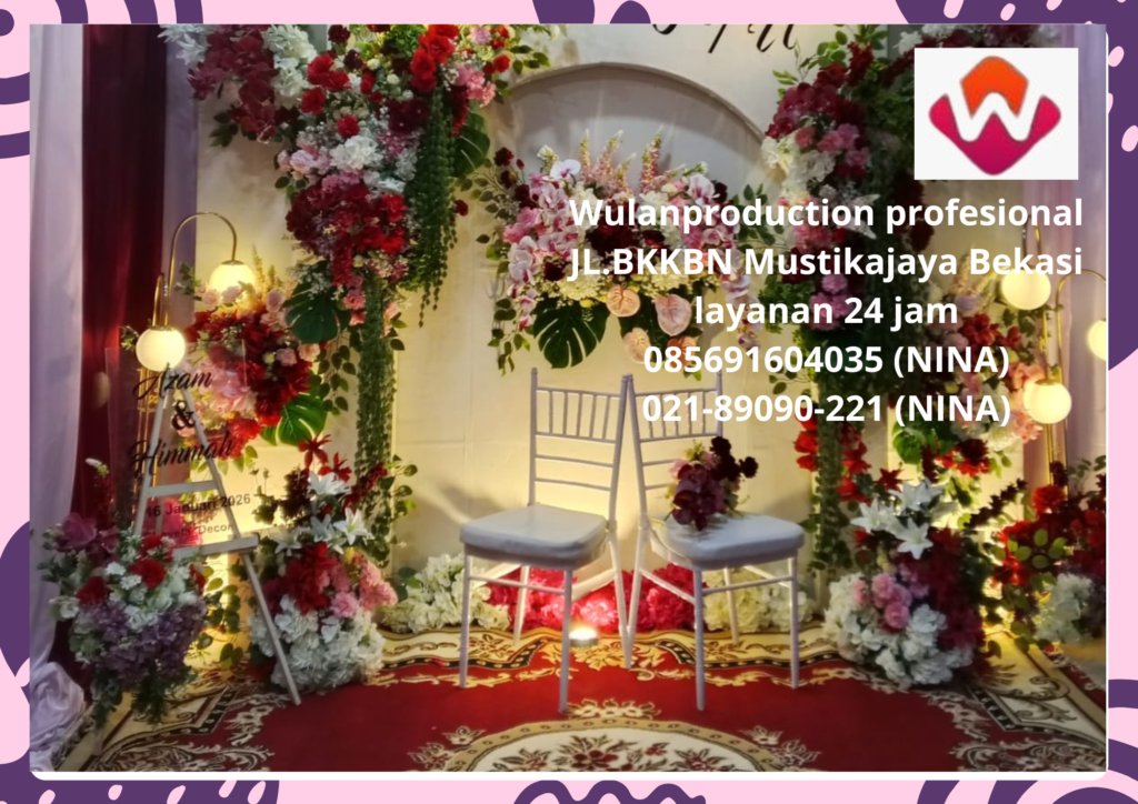 Jasa Pembuatan Backdrop Dekorasi Bunga Bekasi