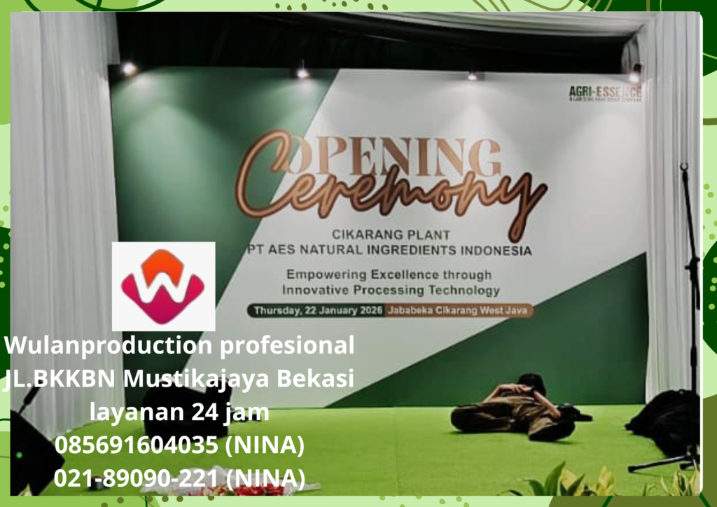 Rental Backdrop Berikut Lampu Sorot Area Bsd Tangerang