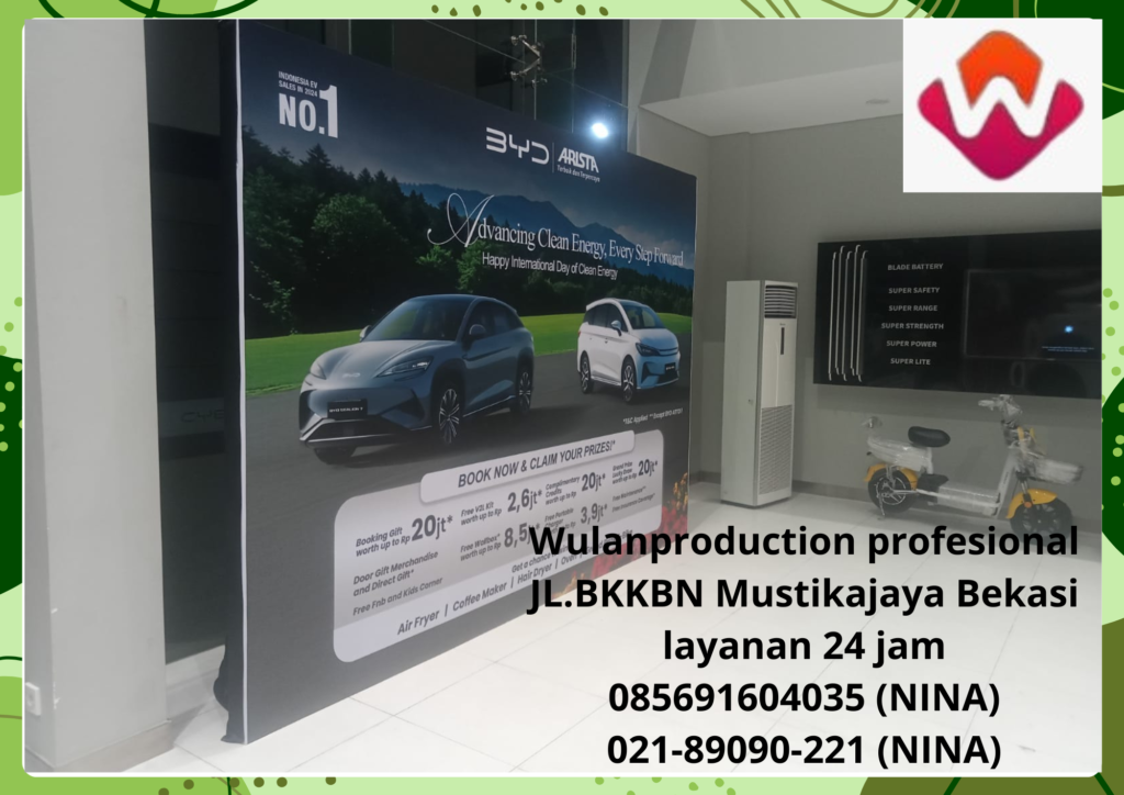 Rental Backdrop Berikut Lampu Sorot Area Bsd Tangerang