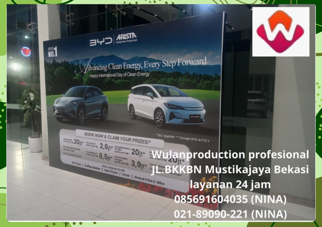 Rental Backdrop Berikut Lampu Sorot Area Bsd Tangerang