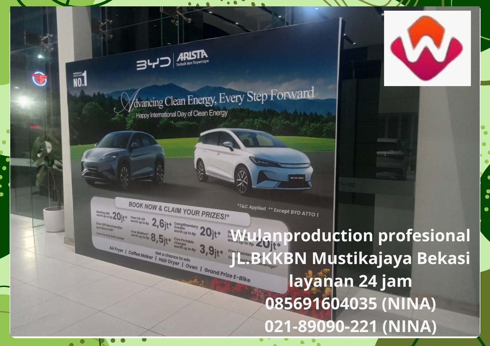 Rental Backdrop Berikut Lampu Sorot Area Bsd Tangerang