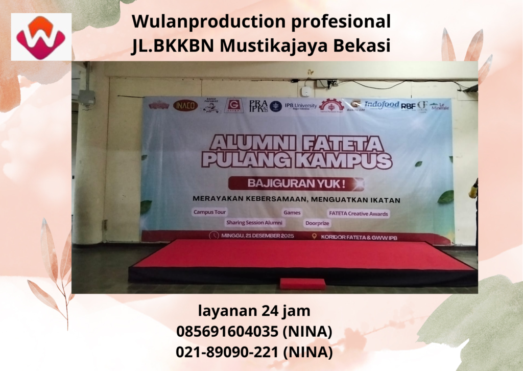 Rental Backdrop dan Panggung Custom Serang Free Ongkir