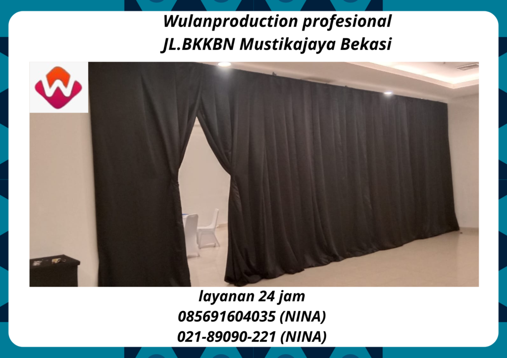 Rental Black Curtain Area Kuningan Jakarta Selatan